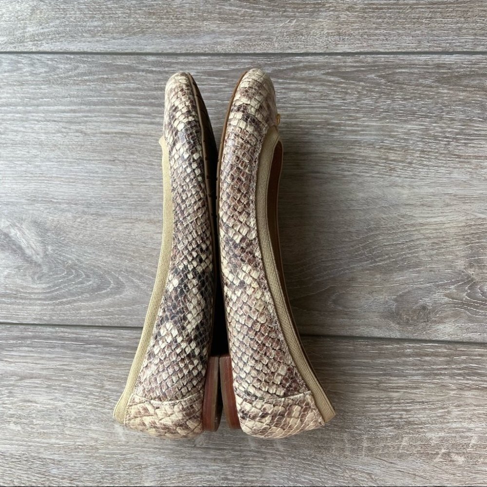 Kate Spade Snakeskin Leather Ballet Flats - Picture 6 of 12